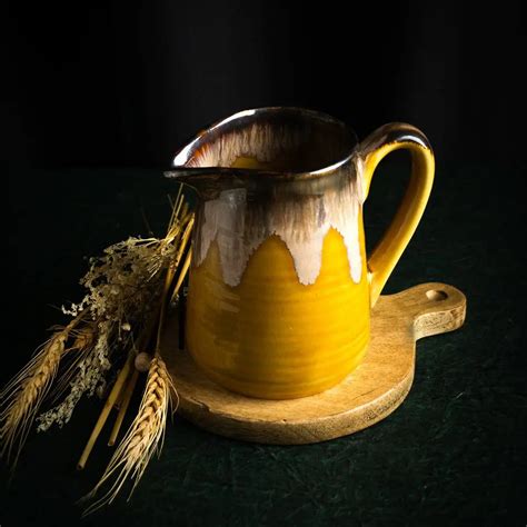 Swarn Handmade Tall Pour Ceramic Jug Amalfiee_Ceramics – Amalfiee Ceramics