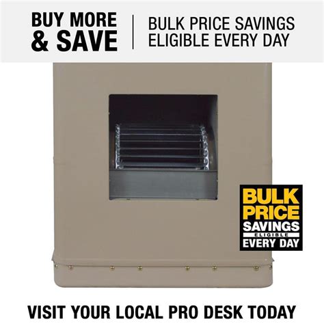 Buy 3000 CFM Side-Draft Wall/Roof Evaporative Cooler for 1000 sq. ft ...