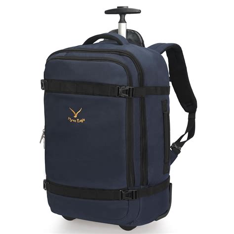 Hynes Eagle Rolling Backpack Luggage 21'' Backpack with Wheels Flight ...