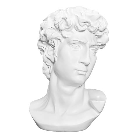 Buy LKXHarleya 6 Inch Classic Greek Michelangelo David Bust Statue ...