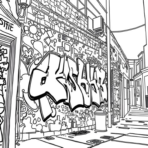 Printable Adult Coloring Pages Graffiti Graffiti Coloring Pages Free