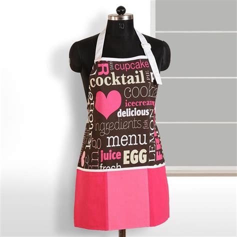 Buy SWAYAM Typographic Print Kitchen Apron from Swayam at just INR 549.0
