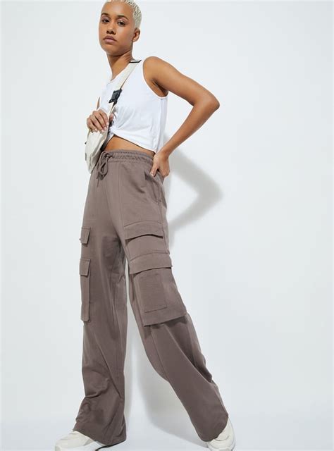 Buy URB_N Women Relaxed Fit Cargo Track Pants Online at just Rs. 899.0 ...