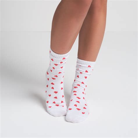 SPORT CREW SOCK 3-PACK | RUBY HEART MULTI