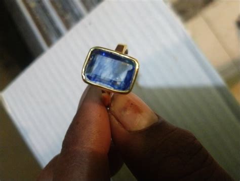 Akshita gems 9.00 Ratti 8.00 Carat Certified Original Blue Sapphire ...