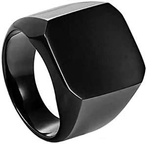 Buy KRYSTALZ COOL ROCK CASUAL TITANIUM MENS BLACK PLATTED RING (PACK OF ...