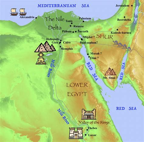 Goshen Map Egypt at Imogen Bidwill blog