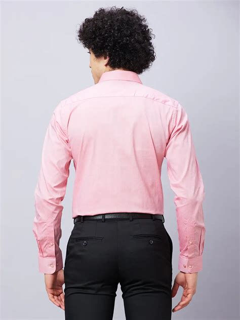 Raymond Men Pink Structured Slim Fit Cotton Formal Shirt – MyRaymond