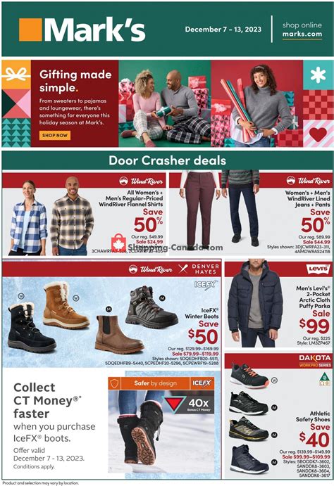 Mark's Work Wearhouse Canada, flyer - (Door Crasher Deals): December 7 ...