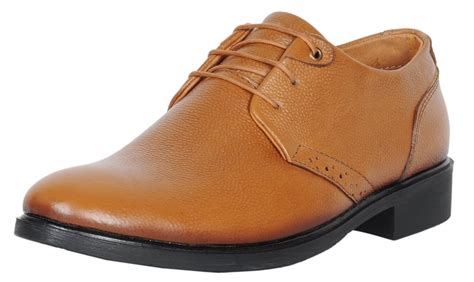 Buy Zoom Mens Online Genuine Leather Formal Shoes B-52-Tan-8 at Amazon.in