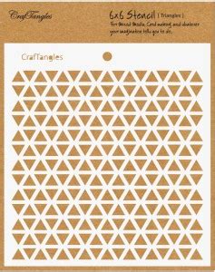 CrafTangles Triangles CTCS63 Art and Craft Stencil Price in India - Buy ...