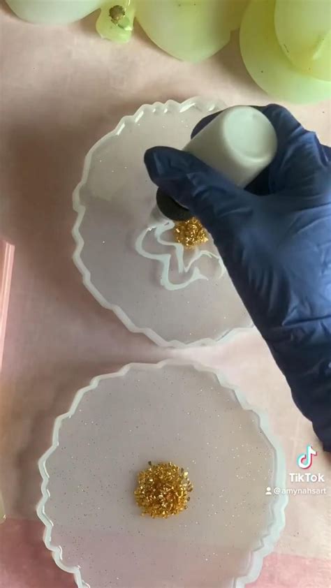 Image result for Resin Flower Coaster Tutorials