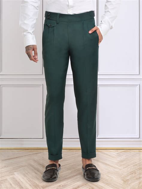 Italian Style Formal Gurkha Pant-BottleGreen – KLOTTHE®