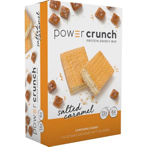 Buy Power Crunch ORIGINAL Protein Energy Bar Salted Caramel, 7 oz, 5 ...