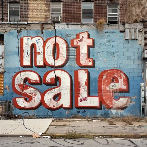 The words not for sale typography | Premium AI-generated image