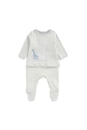 Buy Mothercare Boys EB630 Mfb Mock Aio, Grey Marl, 0-3 Months at Amazon.in