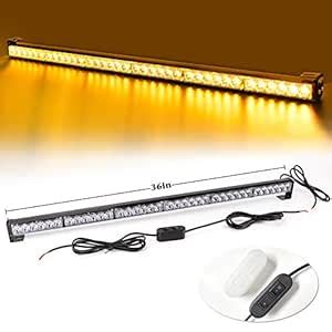 SMALLFATW 38 Inch 36 LED Strobe Light Bar Traffic Advisor Directional ...