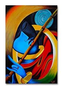 Tamatina Wall Posters | Religious Posters | Krishna Playing Flute ...