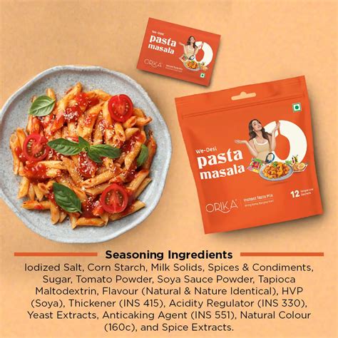 We-Desi Pasta Masala, All in One Masala, 12 single use sachets