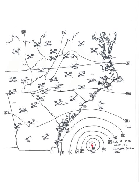 Hurricane Bertha: July 12, 1996