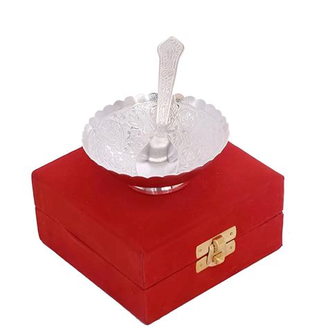 Buy Silver & Gold Plated Gift Sets, Bowl Sets & Charan Paduka | Anand ...