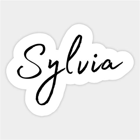 Sylvia Name Calligraphy by word-minimalism | Pretty names, Sylvia ...
