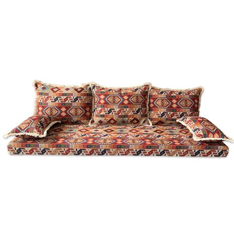 Moroccan Floor Couch Set | Traditional Arabic Majlis Seating | Bohemian ...