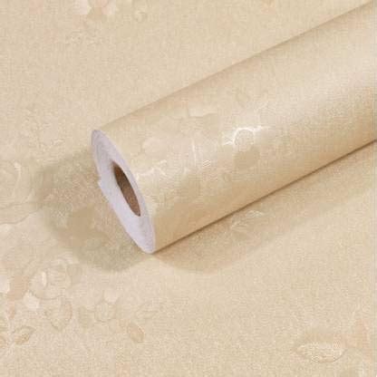 JAAMSO ROYALS Creem Embossed Peel and Stick Self Adhesive Wallpaper ...