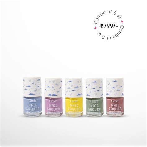Shop Nail Lacquer Set of 5 – Vegan, Clean & Effortless Beauty | Gush Beauty