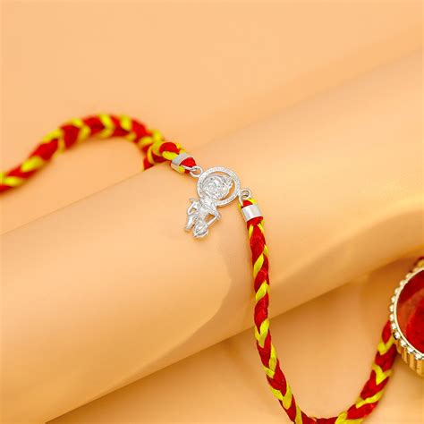 Bal Hanuman Silver Rakhi for Brother