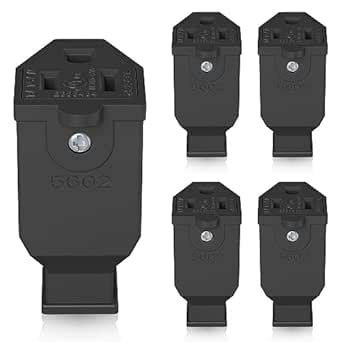 ELEGRP Straight Blade Connector, Extension Cord Ends Replacement ...