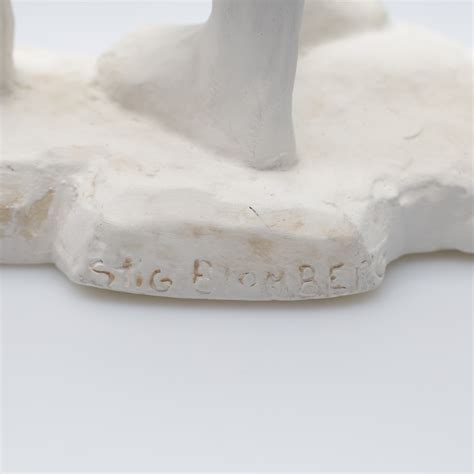 Bilder för 2730035. STIG BLOMBERG. "Ask och Embla", Skulptur, gips ...