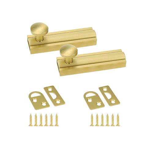 Buy Bolt Latch Mcredy Barrel Bolt Latch Brass 2 Inch Door Flush Bolt ...