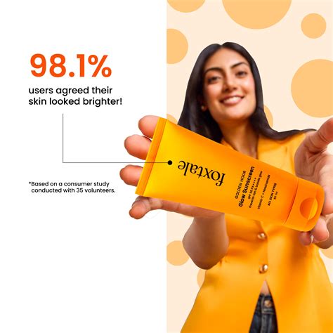 Buy Glow Sunscreen SPF 50 for Men & Women Online – Foxtale