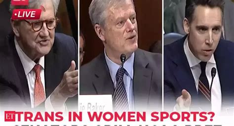 LIVE | Senator Hawley, Kennedy grill NCAA Prez Baker over transgenders ...