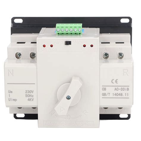 Mini Dual Power Automatic Transfer Switches 2P Din Rail Mounted ...