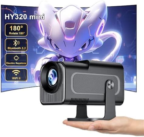 HY320 Mini Projector Full HD Supports 4K Android Outdoor Mobile Phone ...