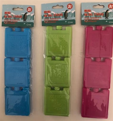 Mini Ice Packs Ice Pack Freezer Blocks For Lunch Box Cooler Bag