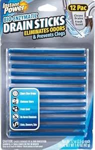 Instant Power Stick Enzymatic Drain Opener 12 pk - Total Qty: 1 ...