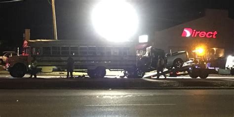 Driver who died after rear-ending school bus identified