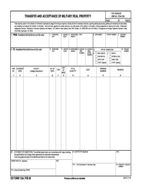 Dd Form 1354 - Fill Online, Printable, Fillable, Blank | pdfFiller