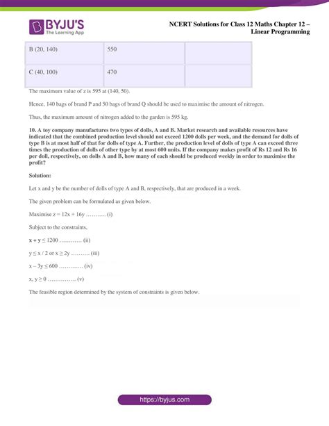 Image result for Linear Programming Class 12 NCERT Solutions