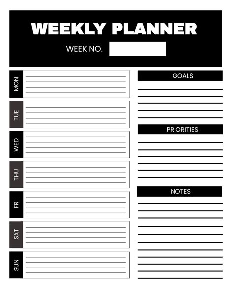 Weekly Planner Example 的图像结果