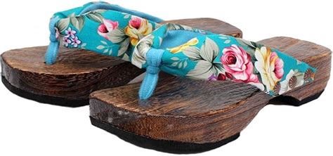 Buy Ainiel Woman’s Japanese Traditional Clogs Geta Sandals Online at ...