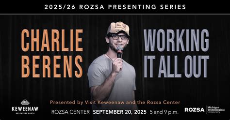 Charlie Berens: Working It All Out - Presented by Visit Keweenaw and ...