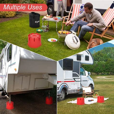 Buy Rophor Trailer Jack Block, RV Jack Blocks for Travel Trailer 5th ...