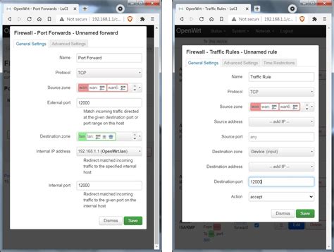 Port-Forwarding Example Using Wan 的图像结果