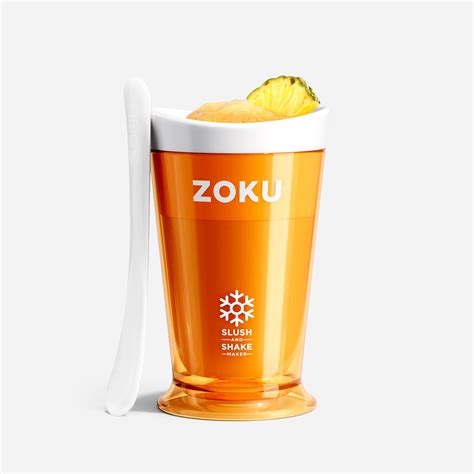 ZOKU Orange Slush & Shake Maker | Compact Quick Freeze Drink Maker - how long to freeze zoku