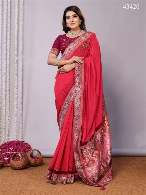 Mahotsav Norita Saumya 43420 Dual Tone Silk Georgette Stylish Saree