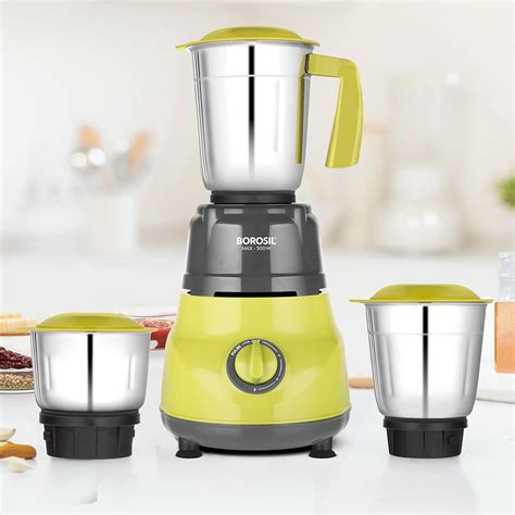 Buy Borosil Max 500 W Mixer Grinder | Wet & Dry Mixing, Grinding ...